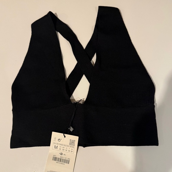 Zara Tops - Zara Black Cross-Back Top